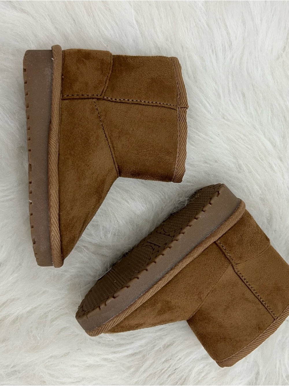 The Children’s Place Toddler Boots Size 5 Brown Sherpa Lined - Picture 5 of 7